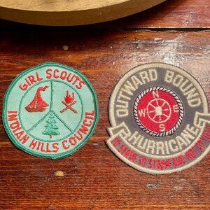 Vintage Patch Lot Outward Bound Hurricane + Girl Scouts Indian Hills Council